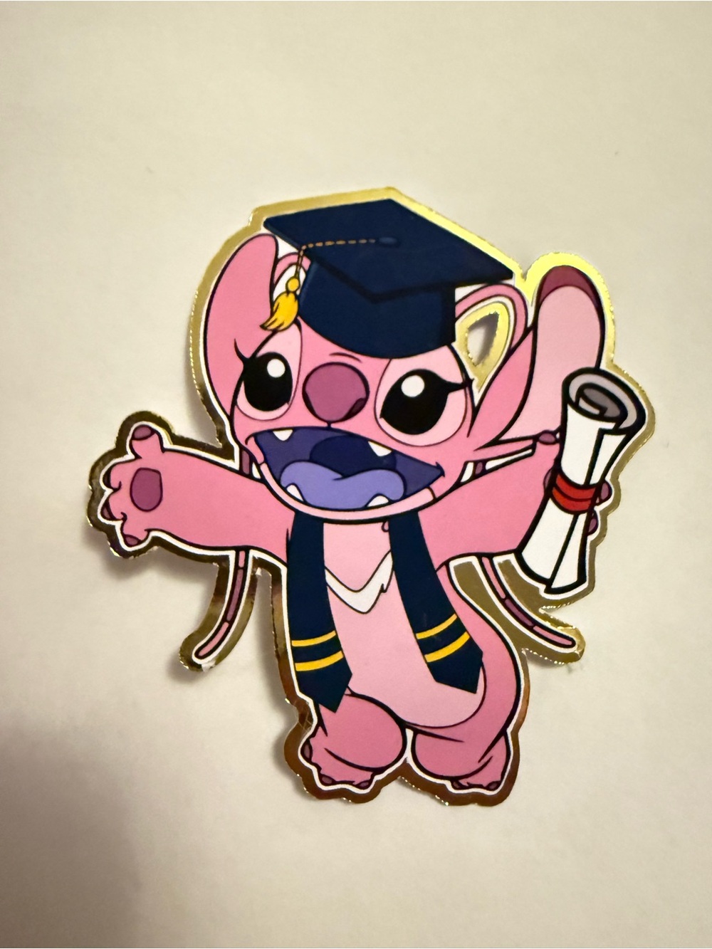 Angel Pink Stitch Cut Out Graduation Leis Topper
SKU2425